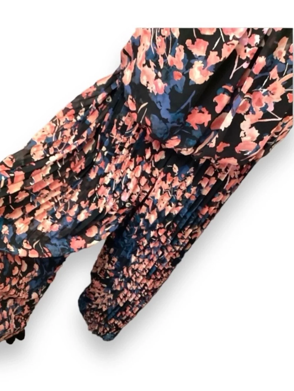 Thalia Sodi Women’s Halterneck Tricut Chain Strap Jumpsuit Floral Black XL